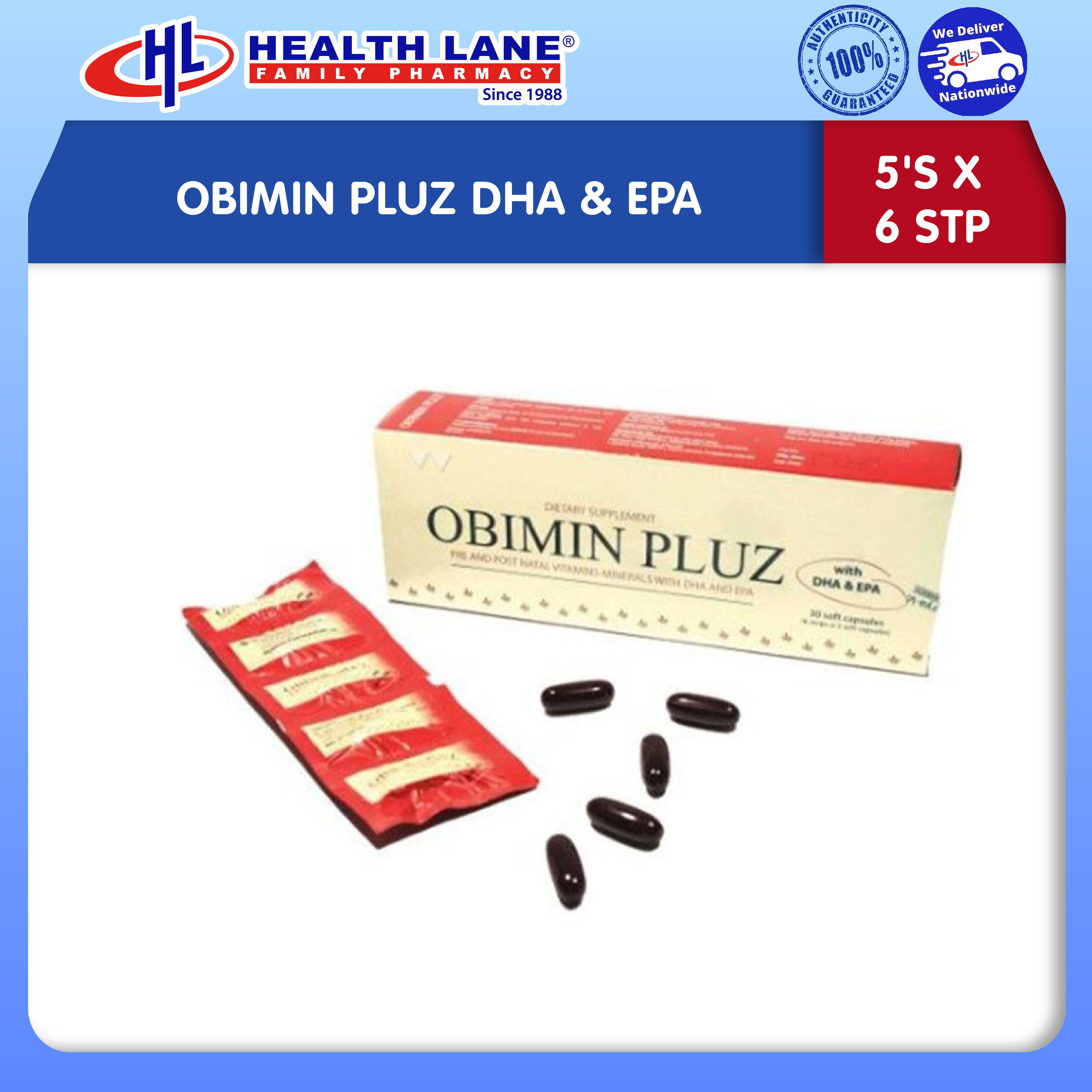 OBIMIN PLUZ DHA & EPA (5'Sx6 STP)